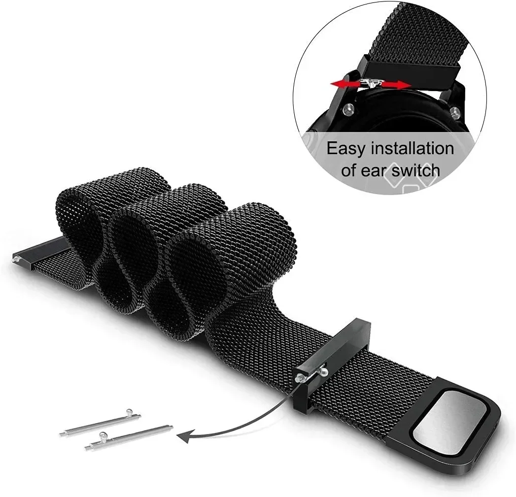 22mm 20mm Mesh Loop For Garmin - Milanese Loop Magnetic ulasan dan harga