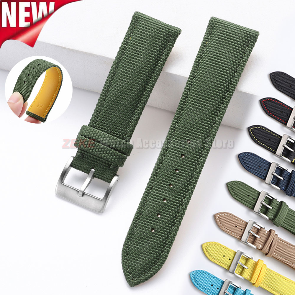 Waterproof Sailcloth Watch Ban - Leather Strap Quick Release ulasan dan harga
