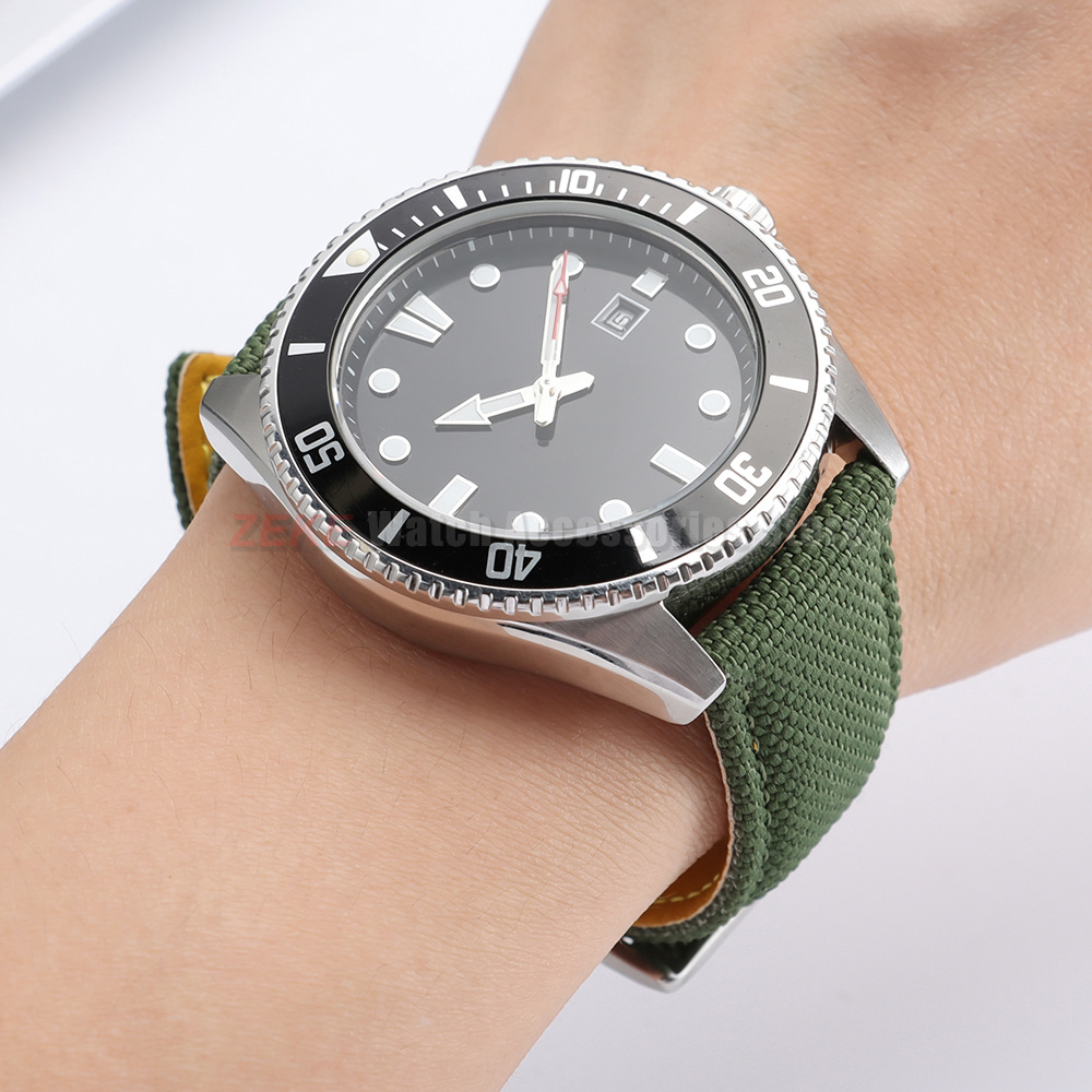 Waterproof Sailcloth Watch Ban - Leather Strap Quick Release ulasan dan harga