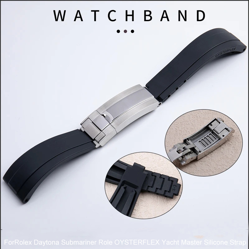 Rubber Short Buckle Watchband  - Rolex Watch Submariner ulasan dan harga