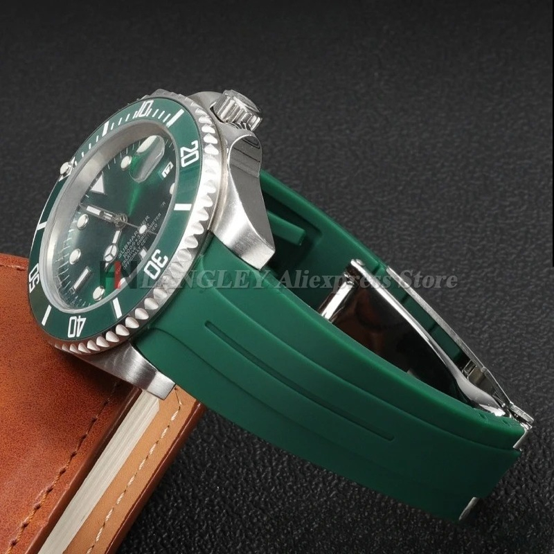 20mm 21mm 22mm Curved End Sili - Rolex Watch Submariner ulasan dan harga