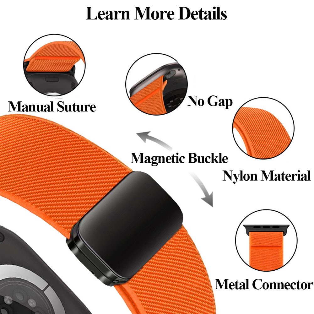 Nylon Loop Strap For Apple Wat - Milanese Loop Magnetic ulasan dan harga