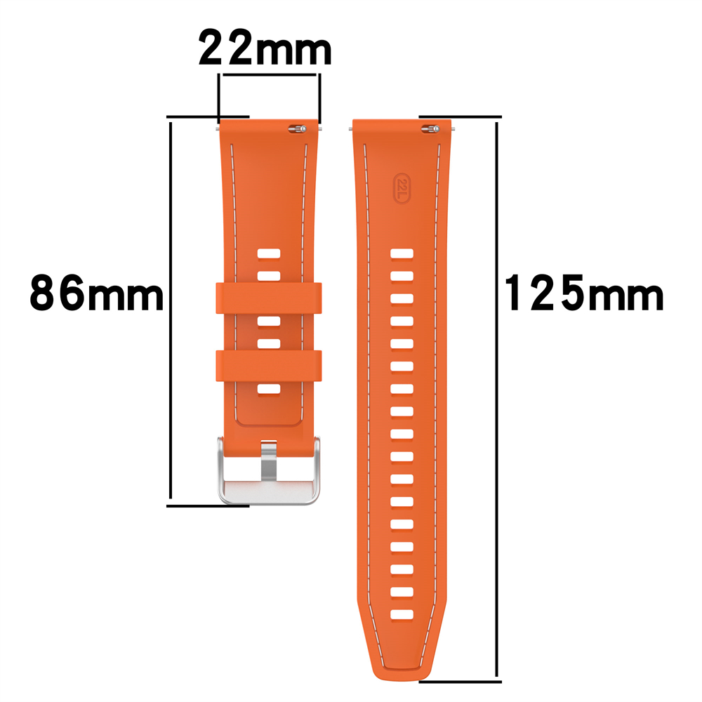 22mm Stitching silicone univer - Silicone Watch Band 22Mm ulasan dan harga