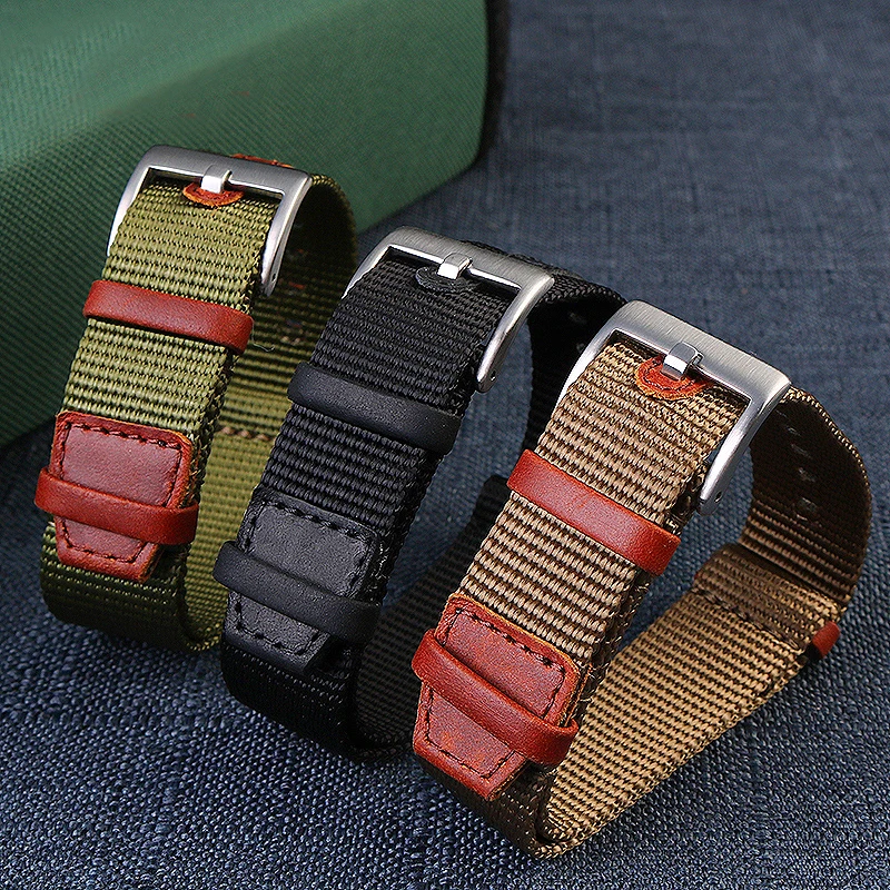 High quality  Nylon 20mm 22mm  - Nato Strap Nylon ulasan dan harga