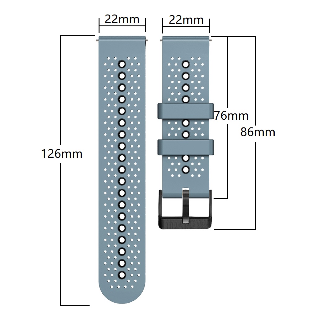 22mm Silicone Band For COROS P - Silicone Watch Band 22Mm ulasan dan harga