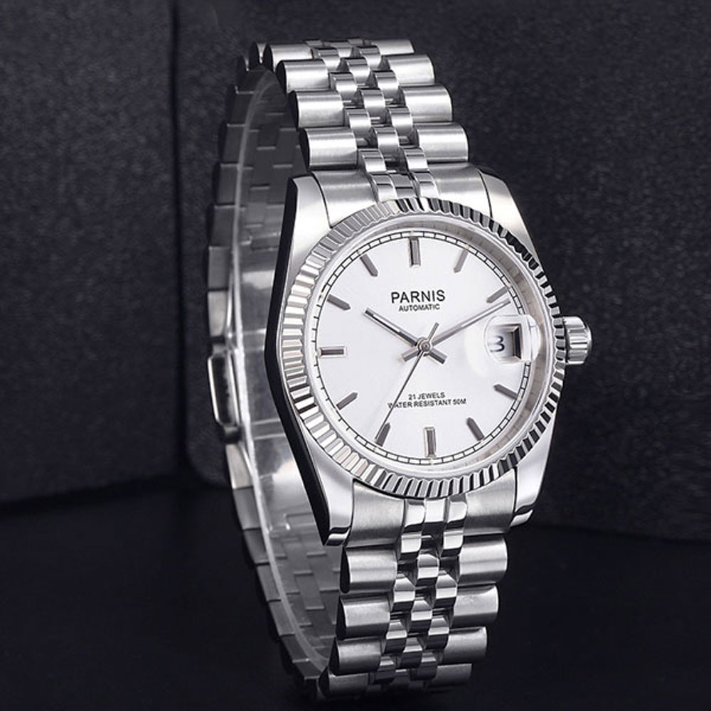 Parnis 36mm Mens Automatic Wat - Rolex Watch Datejust ulasan dan harga