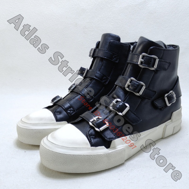 Contrast High Top Sneakers Mul - Mesh Strap Metal ulasan dan harga