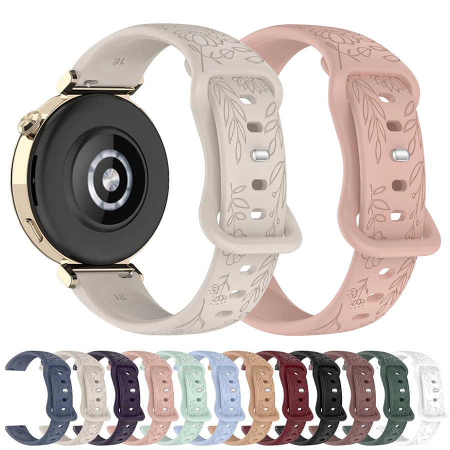 20 22mm 3D Flowers Silicone St - Silicone Watch Band 22Mm ulasan dan harga
