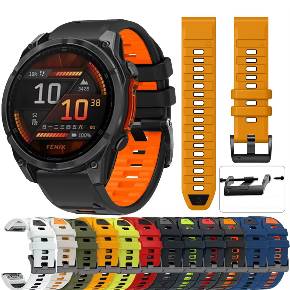 QuickFit 26mm 22mm Silicone Wa - Silicone Watch Band 22Mm ulasan dan harga