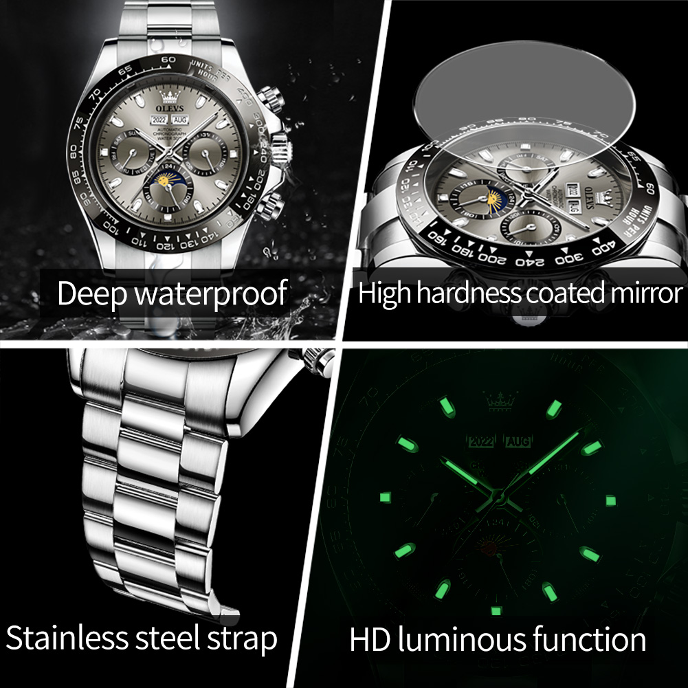 OLEVS 6654 Luxury Mens Watch C - Cartier Watch Tank ulasan dan harga