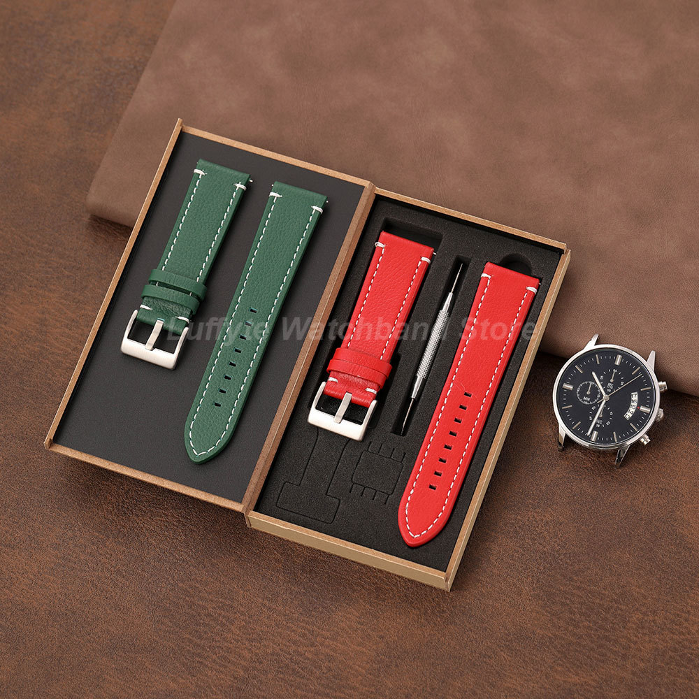 Double Sided Litchi Texture St - Leather Strap Quick Release ulasan dan harga