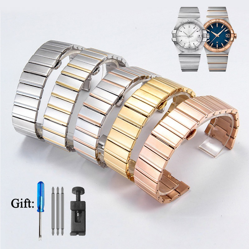 Stainless Steel watch Strap Fo - Omega Watch Constellation ulasan dan harga
