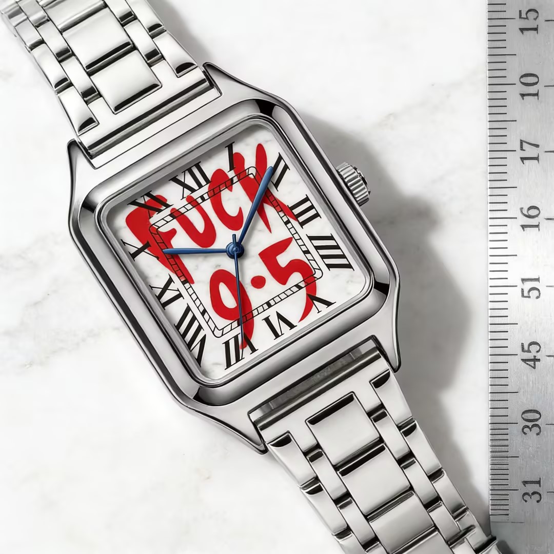 FUCK9.5 Stainless Steel Alloy  - Cartier Watch Santos ulasan dan harga