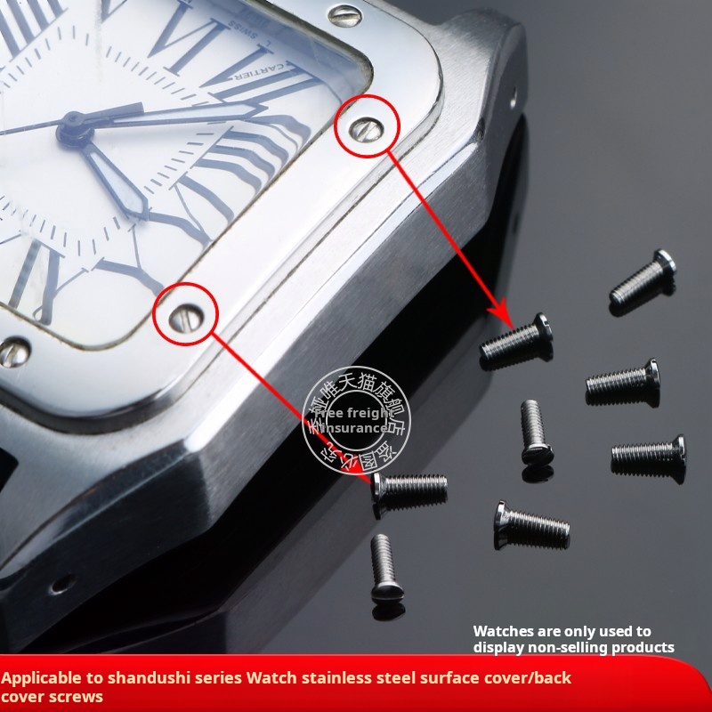 Solid Stainless steel Screw Fo - Cartier Watch Santos ulasan dan harga