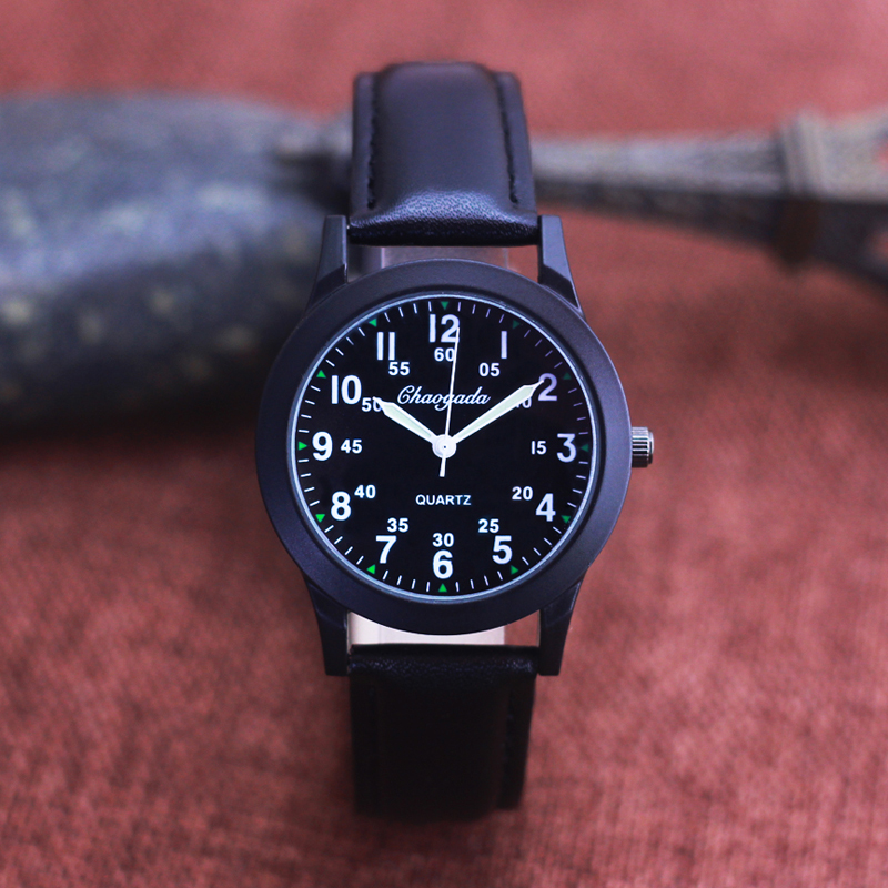 Chaoyada Fashion Men Boys Leat - Leather Watch Band Men ulasan dan harga