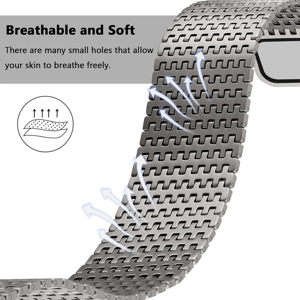 Titanium loop strap for Apple  - Milanese Loop Magnetic ulasan dan harga