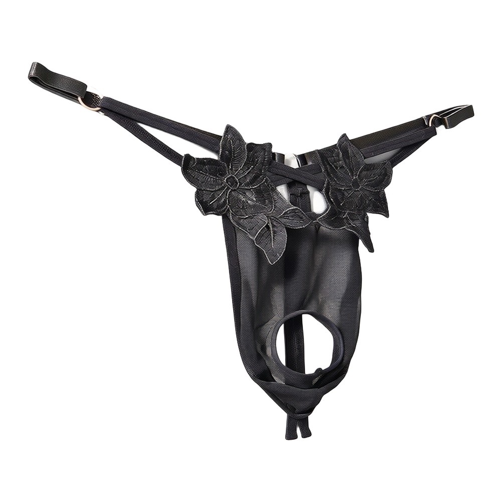 Men Lace G‑String Underwear Fl - Mesh Strap Metal ulasan dan harga