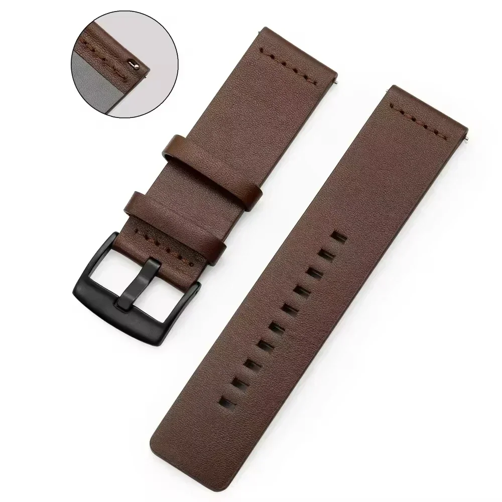 20mm 22mm Watch Band Quick Rel - Leather Strap Quick Release ulasan dan harga