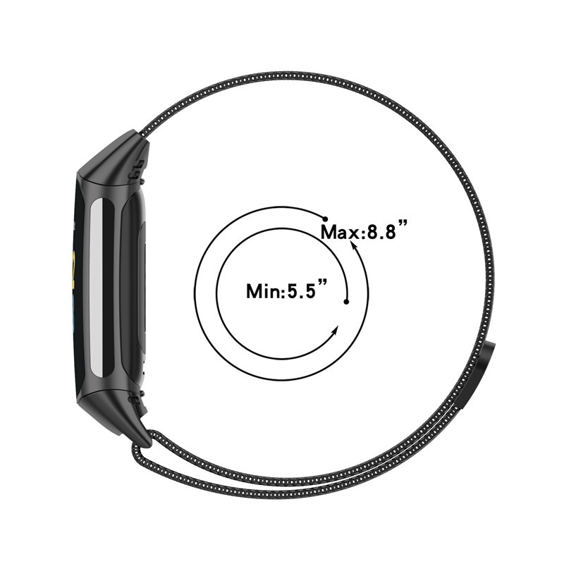 Metal Band For Fitbit Charge 5 - Milanese Loop Magnetic ulasan dan harga