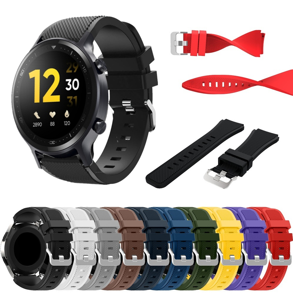 22mm Silicone Strap For Realme - Silicone Watch Band 22Mm ulasan dan harga