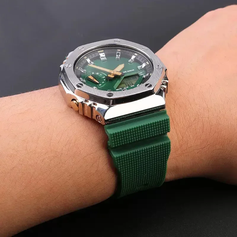 Rubber Watchbands For Casio G- - Casio Watch G-Shock Ga-2100 ulasan dan harga