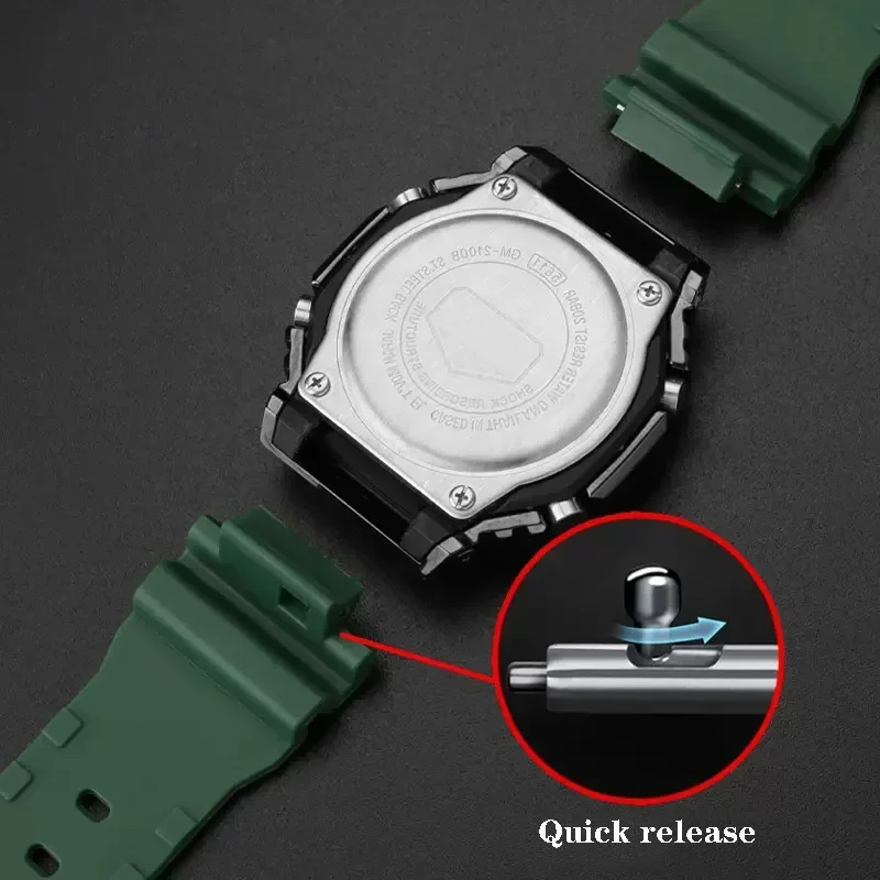 Rubber Watchbands For Casio G- - Casio Watch G-Shock Ga-2100 ulasan dan harga