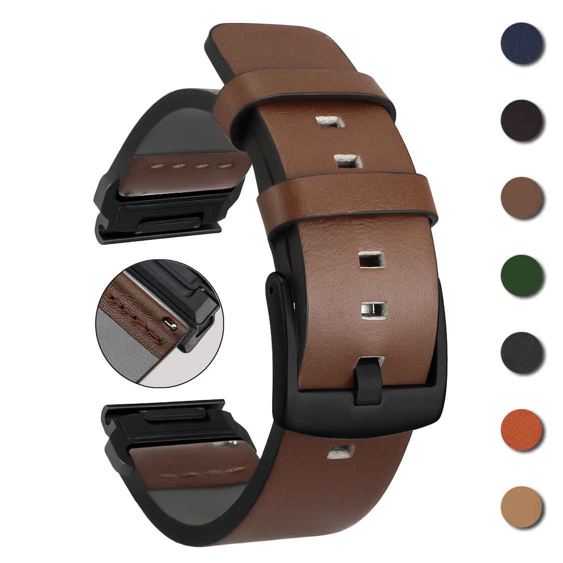 26mm 22mm Quick Fit Strap For  - Leather Strap Quick Release ulasan dan harga